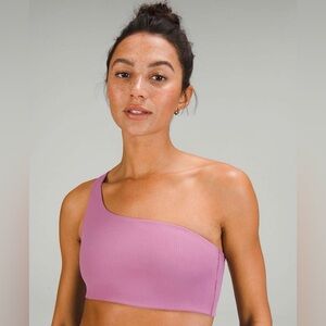 Lululemon Ribbed Nulu Asymmetrical Yoga Bra